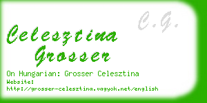 celesztina grosser business card